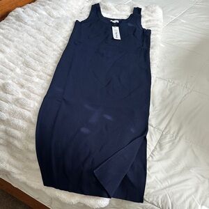 Elegant Navy Midi Dress